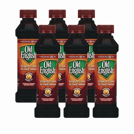 Old English® Furniture Scratch Cover, For Dark Woods, 8 oz Bottle, PK6 62338-75144